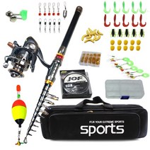 스피닝 낚싯대 릴 피더 로드 콤보 카본 텔레스코픽 잉어 파이크 풀 키트 1.8-3.6m, 16.Full KIT D - 3m
