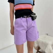 네온컬러 와이드 숏면팬츠