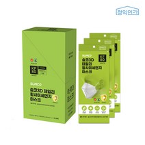 숨코 KF80 미세먼지 마스크 100매 화이트 개별포장, 단품, 단품