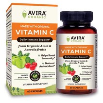 Avira Organic 비타민 C 아세로라 60캡슐 해외, 3개
