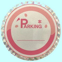 차량용 스티커 제작 주차증 홀로그램 반사 100매, 45