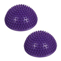 하프짐볼 보수볼 돔볼 반짐볼 필라테스보수볼 16cm 풍선 반구 요가 공 휘트니스 포인트 마사지 Fitball 체육관 필라테스 스포츠 운동 훈련 안티 스트레스 균형, [14] Purple 2pcs