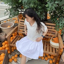 스웰 플레어 밴딩 미디엄 스커트 (2color) (플레어미디움스커트 밴딩미디스커트 a라인미디움스커트 볼륨스커트 미디치마 미디움치마 무지 프리사이즈 밴딩 데일리 코튼 면 주름)