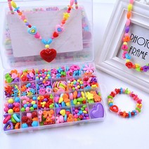 DIY 수제 구슬 장식 장난감 창의적인 느슨한 스페이서 공예 팔찌 목걸이 쥬얼리 키트 소녀 1000 개, B