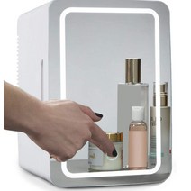 8L 거울 미러 화장품 냉장고 뷰티 보관함 가정용 미니냉장고, 8L 미러밴드 LED 램프 어트랙션