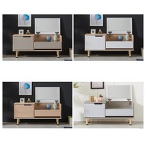 북유럽풍 디자인 좌식 서랍장화장대 수납형화장대 예쁜화장대 모던화장대 심플화장대 자취화장대 자취가구, 그레이