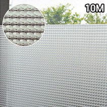 현대시트 [10M] 창문용 글라스 스테인드 고방 유리 패턴 시트지, 고방유리