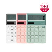 델리 누사인 예쁜 일반 전자 계산기 사무용 디자인, 그린(ENS042)