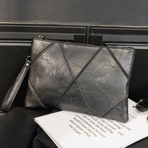 남자 명품 클러치 심플한 데일리 남성 백 가죽 여자 지갑 공용 크런치 남녀 골프 서류 가죽 파우치 미니 공방 가방 일수