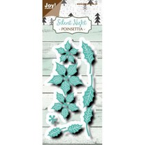 모양 틀 다이컷 aliliarts 금속 절단 포인세티아 diy 스크랩북 사진 앨범 장식적인 엠보싱 종이 카드 공예, 밝은 회색