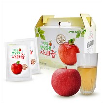 햇사과 100% 영주 햇살듬뿍 맑은 무첨가 안심 사과즙, 85개입, 100ml