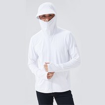 자외선차단 낚시복 남성용 비치웨어 스포츠웨어 의류, 화이트