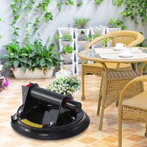 핸드 수동 유압8인치 에어 펌프 진공 흡입 컵 화강암 타일 유리 수동 리프팅용 대용량 베어링 약 200kg, 한개옵션0