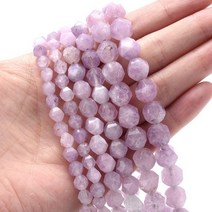 천연석 DIY 매력 팔찌 목걸이 액세서리 6/8/10mm, 10mm(around 35pcs), purple crystal
