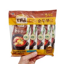 다담 바지락 순두부찌개 양념 140g 3개, 5개 묶음