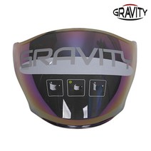 그라비티 GRAVITY G-7 헬멧 쉴드 / UV코팅, 레인보우(rainbow)