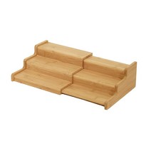 공구선반 층조미료 홈 확장 가능한 범용 항아리 욕실 주방 캐비닛 솔리드 대나무 향신료 랙 스토리지 홀더