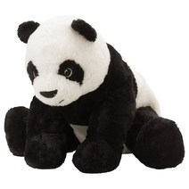 이케아 봉제인형 팬더 화이트블랙 16cm 102.213.17, 화이트+블랙