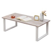 하기와라 로우 테이블 센터 테이블 테이블 책상 [나뭇결 조천판×스틸 다리] 인더스트리얼 리빙 소파 테이블 폭 90 화이트 화이트 튼튼 LT-4394 WH