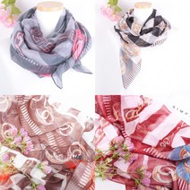 미니 레이스 골드체인 머플러 빅 겨울 가을 스카프 실크 면 마후라 쉬폰 은창]실크터치 주름 공단 목도리