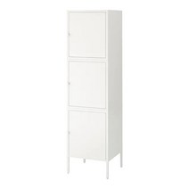 이케아 HALLAN 헬란 3칸 수납장 45x47x167 cm, 화이트 292.493.97 에어캡포장추가