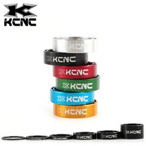 KCNC 자전거 헤드셋 스페이서링 스페이스 스템 높이 조절 MTB 로드 사이클, 5mm 실버, 1개
