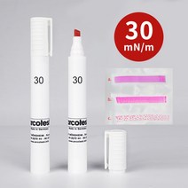 독알 아코테스트 arcotest 다인펜 측정 표면 장력 테스트 팬, 1 + arcotest 30개