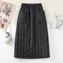 패딩치마 누빔롱스커트 겨울스커트 창고를 정리하고 줍다 매장 철수 미단외무역 성복 패딩면 원턱 반신치마 바람막이 겨울치마 롱스커트