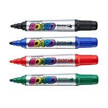 모나미 보드마카 B 둥근닙 2mm 1개 낱색, 적색