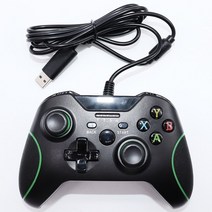 XBOX 360 콘솔게임 xbox one 컨트롤러용 새로운 usb 유선 게임 패드 컨트롤 비디오 게임 콘솔 조이패드 전화 조이스틱 게임 액세서리 pcwindows 38, 검은 색
