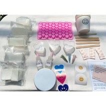 [타임투배쓰] 하트 비누 미니하트비누 보석 비누 하리보 비누 만들기 꼬마곰 만들기 비누DIY키트 비누만들기, 레몬