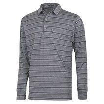 파파브로 [파파브로] 남성 부드럽고 가벼운 신축성 간절기 카라넥 티셔츠 IU-KAA-NB60-그레이