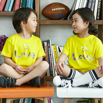 위드지저스 반짝반짝 포일아트 반팔_사랑(캘리) - 실버(9색) 마이제이디 단체티셔츠 여름성경학교