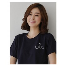 위드지저스 여름성경학교 시원한 쿨론 포일아트 라운드 반팔 실버 심플디자인 - 사랑LOVE (9색) 택1- 교회단체티