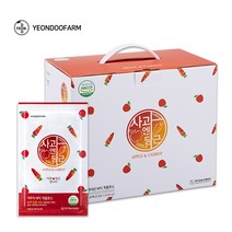 연두팜 찢어먹는 NFC 착즙 사과 엔 당근즙 50p, 5000ml, 1개