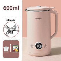 두유제조기 두유 기계 두유기 두유 메이커 가정용 휴대용 이유식 죽 제조기 마스터기 600ml 전기 과즙 짜는기구 미니 벽 깨는 자동 난방 요리 필터없는 220v, 600ml 핑크, 에, 600ml Pink+UK