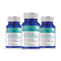 엠에스엠 글루코사민 MSM 비타민D 망간 관절 연골 뼈건강, 60정, 81g, 3개