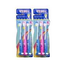 고래백화점 덴탈클린 이 어린이 칫솔 6개입 항균기능모 스탠딩, 상세페이지 참조