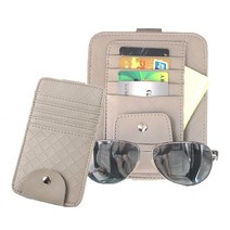 아르띠콜로 차량용 썬바이저 자동차용품 차량악세사리 자동차 악세사리 차량용 수납함 선바이저 실내용품 포켓 필수차량용품 자동차 수납 카드 예쁜차량용품 선그라스거치대 인테리어, 그레이, 스몰+라지세트(2개)