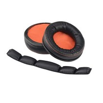 steelseries 시베리아 840 800 이어 패드에 적합한 이어 패드 이어폰 슬리브 헤드 빔 스폰지 패드 가죽 귀마개, 회색