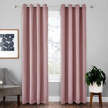 하프 사이즈 아이보리 원단 샤워 커튼 방수 디자인 폴리에스터 빠른 건조 가중 밑단 132cm x, 01 Pink_01 P