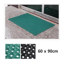 학교 매장 현관 빗물 먼지털이 고무발판 업소매트 발코니 논슬립, 그린 60x90, 기본선택