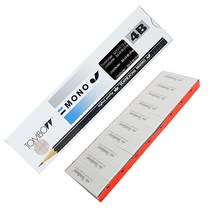 톰보우 미술용 연필 12p + 지우개 10p, 4B, 1세트