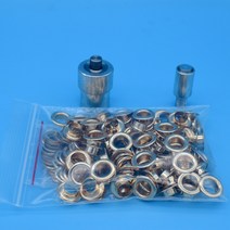 가죽공예 펀치8mm 구리 로즈 골드 금속 구멍 2 가지 유형 설치 금형 또는 드릴 펀치 해머 스틱 100 세, 01 Eyelets with Mold