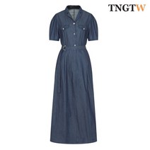 TNGTW 벨티드 데님 롱 원피스 딥블루 THC0CBD58 HDL