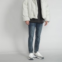 디벨로 남성용 본딩 스판 슬림 청바지