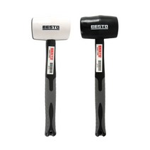 베스토 망치 고무망치 무진동 무소음 헤드 백색 검정 TPR핸들 미끄럼방지 피로도적음, 백색B-RW24