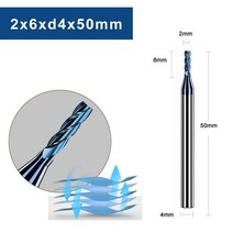 두번째 조각에서 25% 감소. HRC65 카바이드 텅스텐 스틸 밀링 커터 CNC 커팅 툴 엔드밀, 01 2x6xd4x50