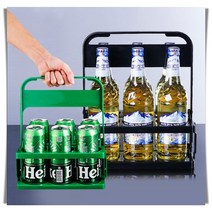 커피캐리어 캠핑 컵 배달 캔 음료수 6구 홀더 트레이, 1-커피캐리어-그린
