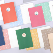 눈에 피로가 적은 스티치 제본 착한노트A5 (120p), 유선블랙